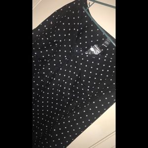 Long sleeve polka dot blouse